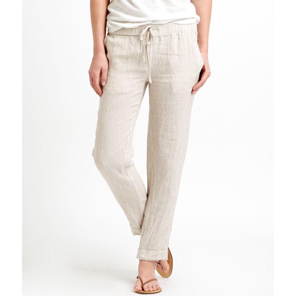 Vineyard Vines Sailing Stripe Linen Pull-On Pants